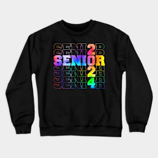 Senior 2024 CLASS OF 2024 Back To School Teacher Students Crewneck Sweatshirt